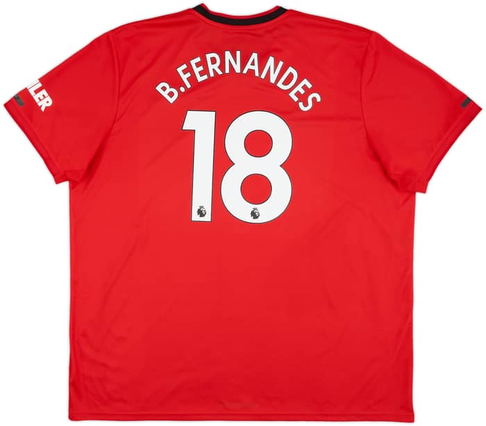 2019-20 Manchester United Home Shirt B.Fernandes #18 - 8/10 - (3XL)