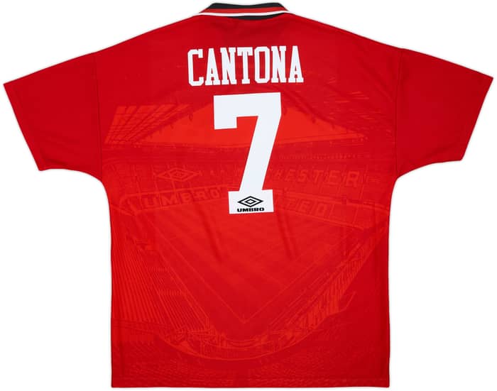 1994-96 Manchester United Home Shirt Cantona #7 - 10/10 - (XL)