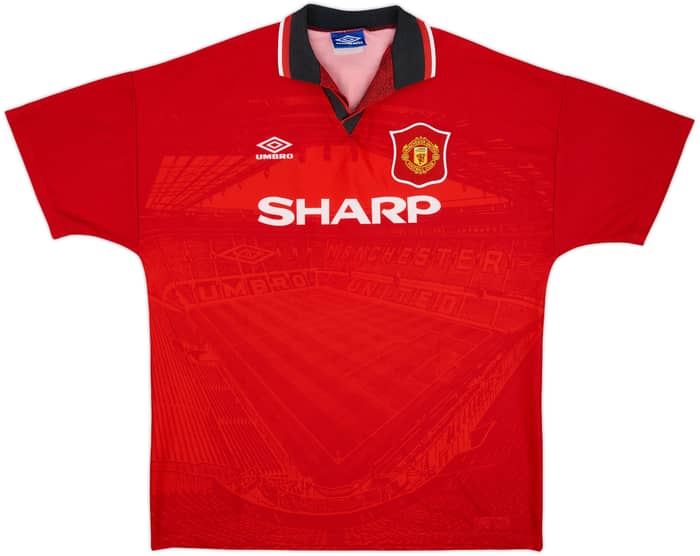 1994-96 Manchester United Home Shirt Cantona #7 - 10/10 - (XL)