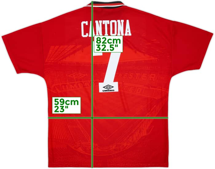 1994-96 Manchester United Home Shirt Cantona #7 - 10/10 - (XL)
