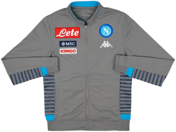 2019-20 Napoli Kappa Hooded Track Jacket - 8/10 - (S)