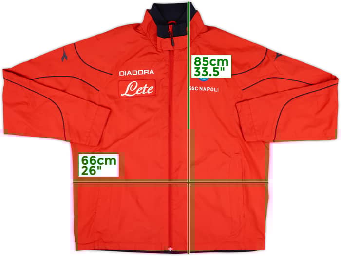 2007-08 Napoli Diadora Track Jacket - 8/10 - (XL)