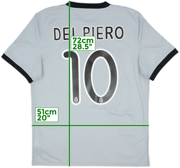 2009-10 Juventus Away Shirt Del Piero #10 - 5/10 - (M)