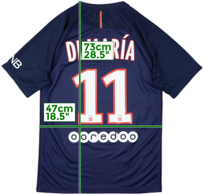 2016-17 Paris Saint-Germain Home Shirt Di Maria #11 - 6/10 - (S)