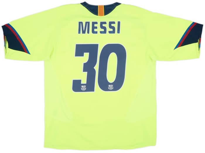 2005-06 Barcelona Away Shirt Messi #30 - 6/10 - (L)