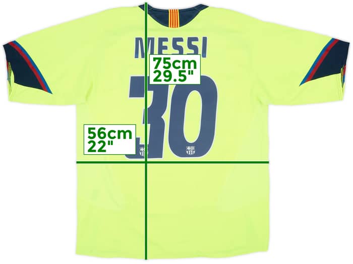 2005-06 Barcelona Away Shirt Messi #30 - 6/10 - (L)