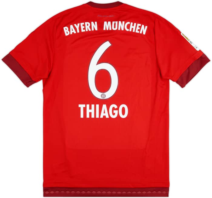 2015-16 Bayern Munich Home Shirt Thiago #6 - 7/10 - (M)
