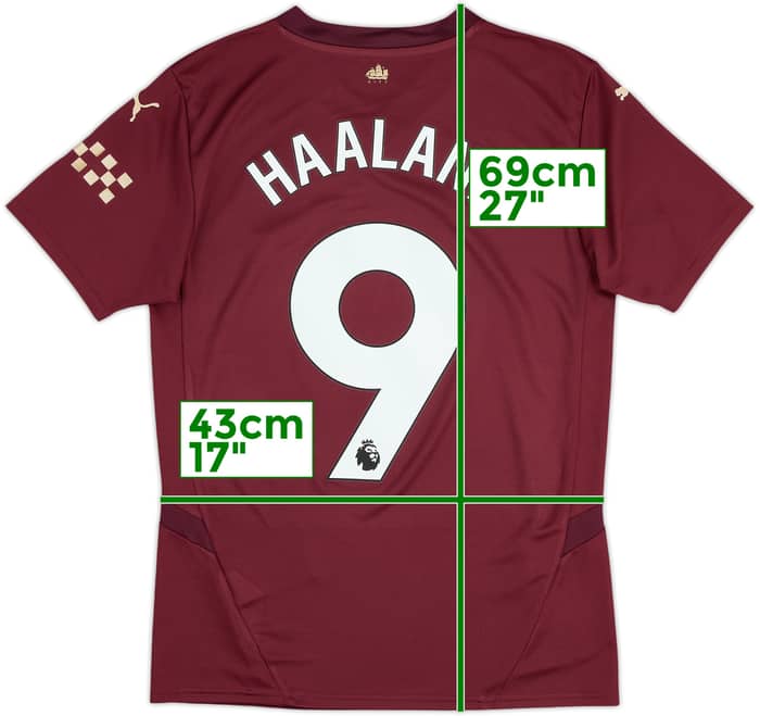 2024-25 Manchester City Third Shirt Haaland #9 - 8/10 - (S)