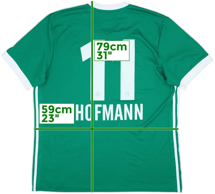 2017-18 Rapid Vienna Signed Home Shirt Hofmann #11 - 7/10 - (XL)