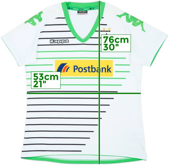 2013-14 Borussia Monchengladbach Home Shirt - 6/10 - (Women's XXL)