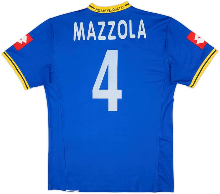 2001-02 Hellas Verona Home Shirt Mazzola #4 - 6/10 - (L)