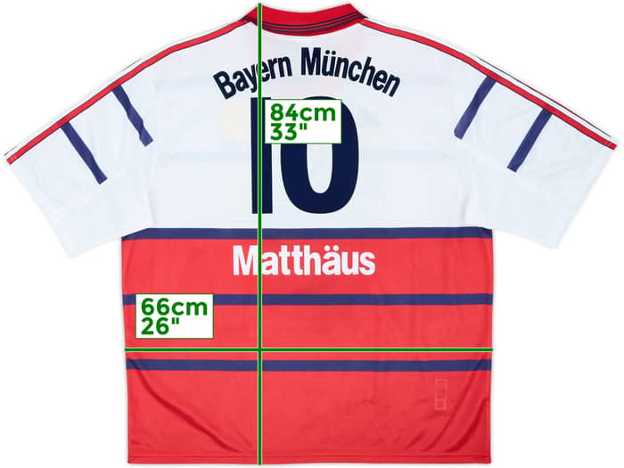 1998-00 Bayern Munich Away Shirt Matthaus #10 (XXL)