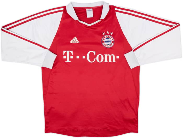 2004-05 Bayern Munich Home L/S Shirt Ballack #13 - 6/10 - (M)