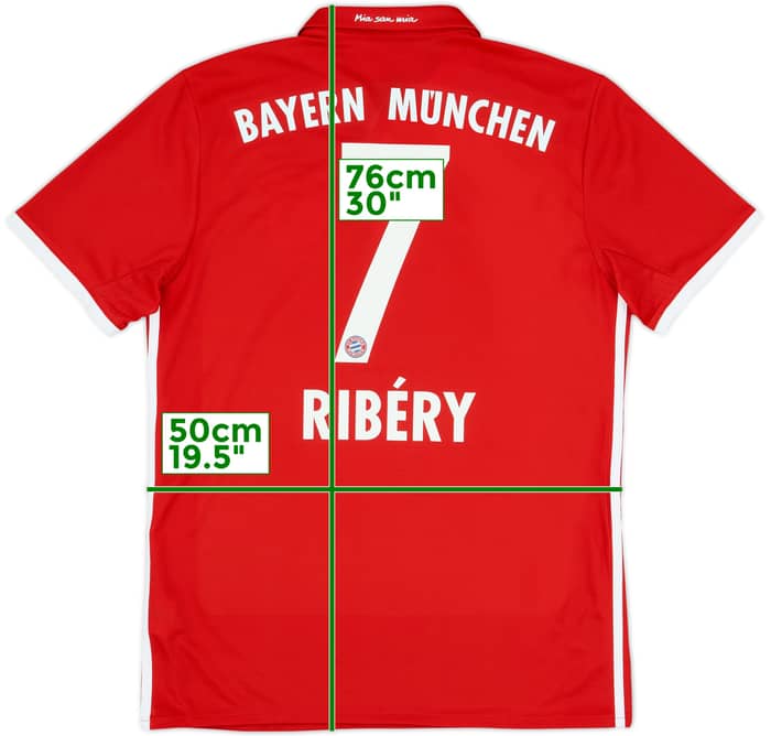 2016-17 Bayern Munich Home Shirt Ribery #7 (M)