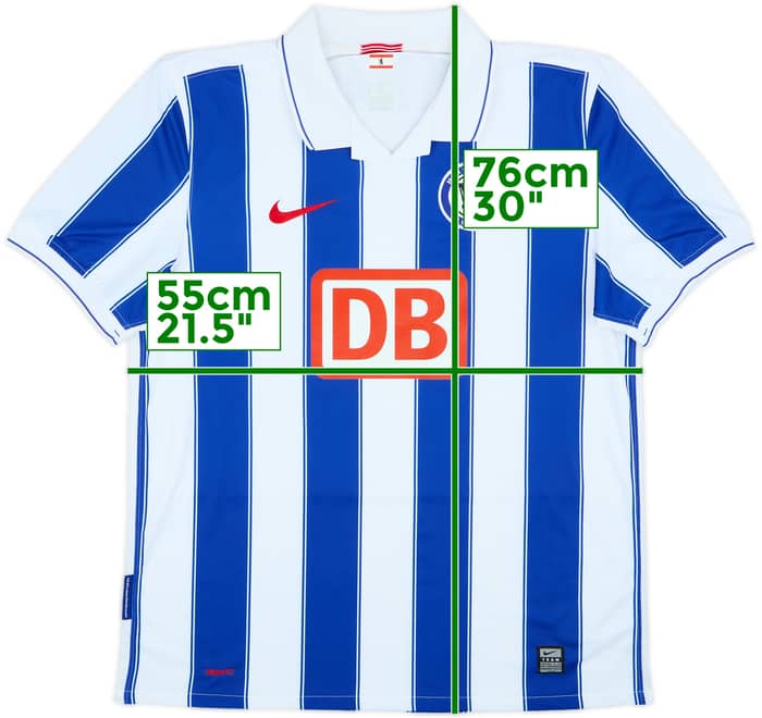2009-10 Hertha Berlin Home Shirt - 6/10 - (L)