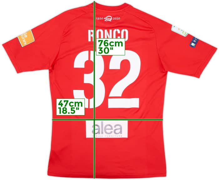 2019-20 Pordenone Match Issue GK S/S Shirt Ronco #32