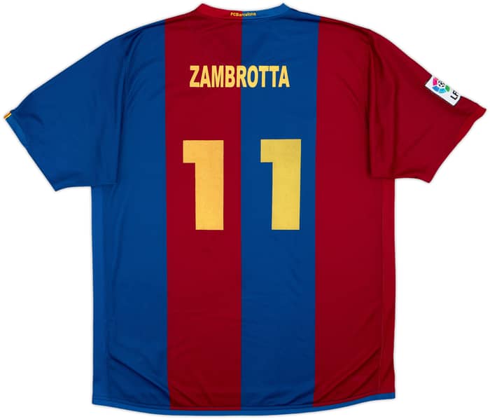 2006-07 Barcelona Home Shirt Zambrotta #11 - 6/10 - (XL)