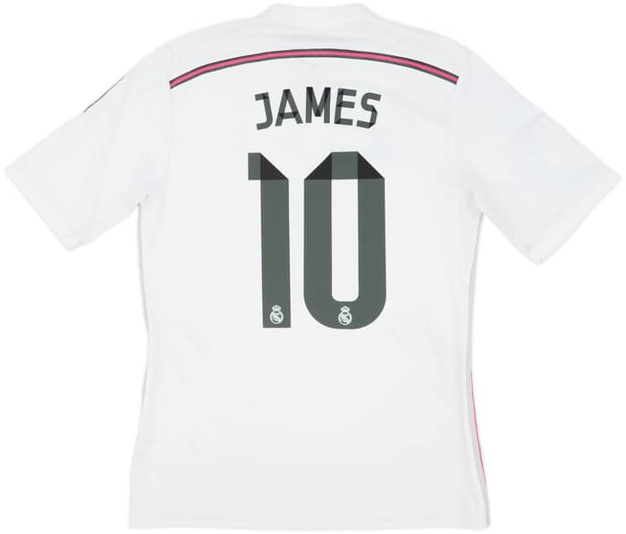 2014-15 Real Madrid Home Shirt James #10 - 6/10 - (M)