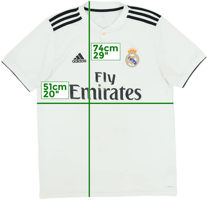 2018-19 Real Madrid Home Shirt - 5/10 - (M)