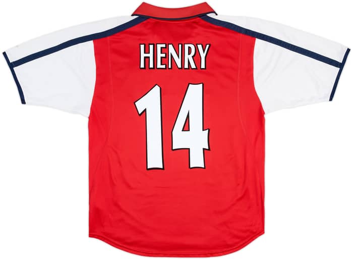 2000-02 Arsenal Home Shirt Henry #14 - 6/10 - (M)