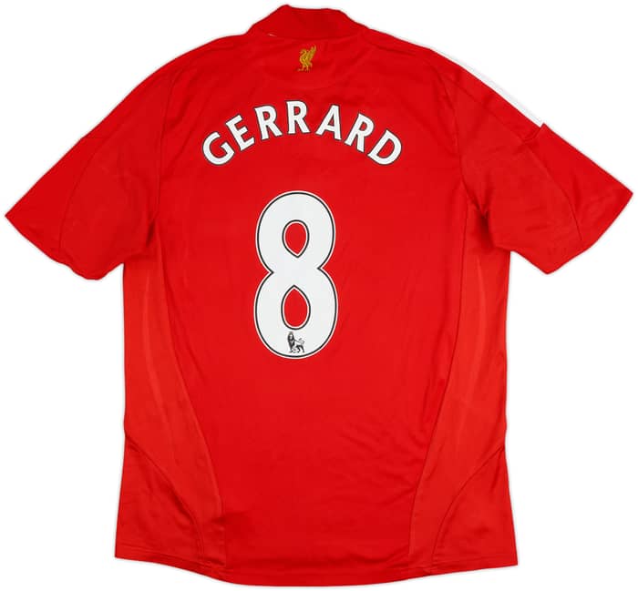 2008-10 Liverpool Local Camiseta Gerrard #8 - 6/10 - (M)