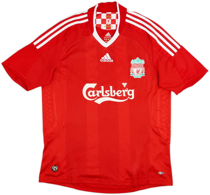 2008-10 Liverpool Local Camiseta Gerrard #8 - 6/10 - (M)