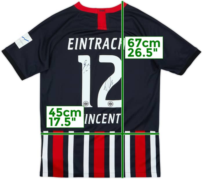 2019-20 Eintracht Frankfurt Signed Home Shirt Vincent #12 - 6/10 - (15-16 Years)