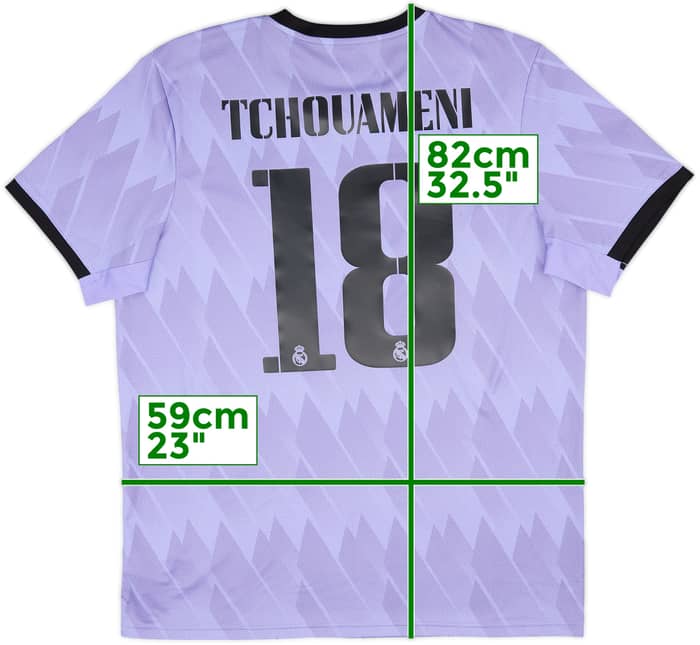 2022-23 Real Madrid Away Shirt Tchouameni #18 - 8/10 - (XL)