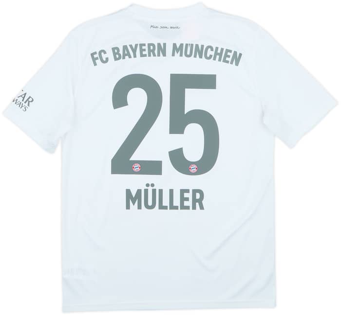 2019-20 Bayern Munich Away Shirt Muller #25 - 8/10 - (15-16 Years)