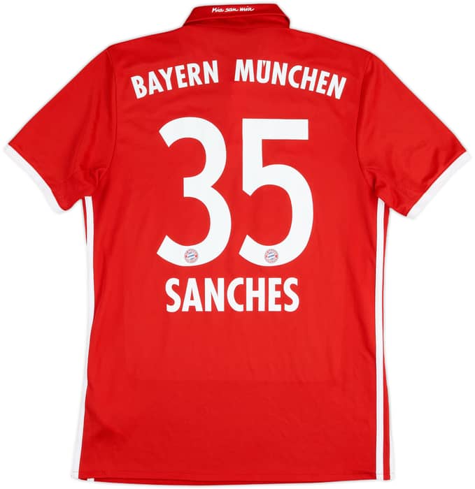 2016-17 Bayern Munich Home Shirt Sanches #35 - 7/10 - (S)