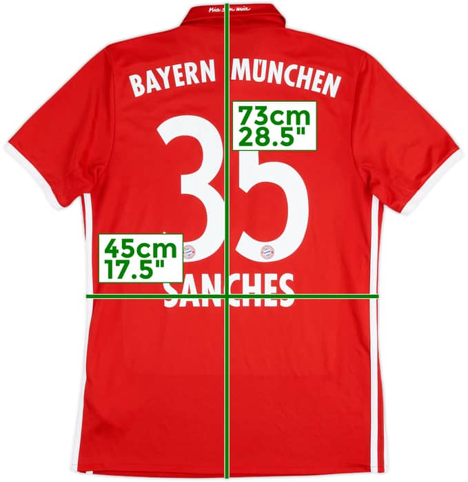 2016-17 Bayern Munich Home Shirt Sanches #35 - 7/10 - (S)