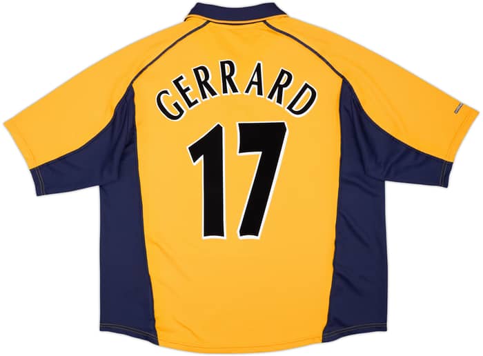 Camiseta de visitante del Liverpool 2000-02 Gerrard #17 - 6/10 - (XL)