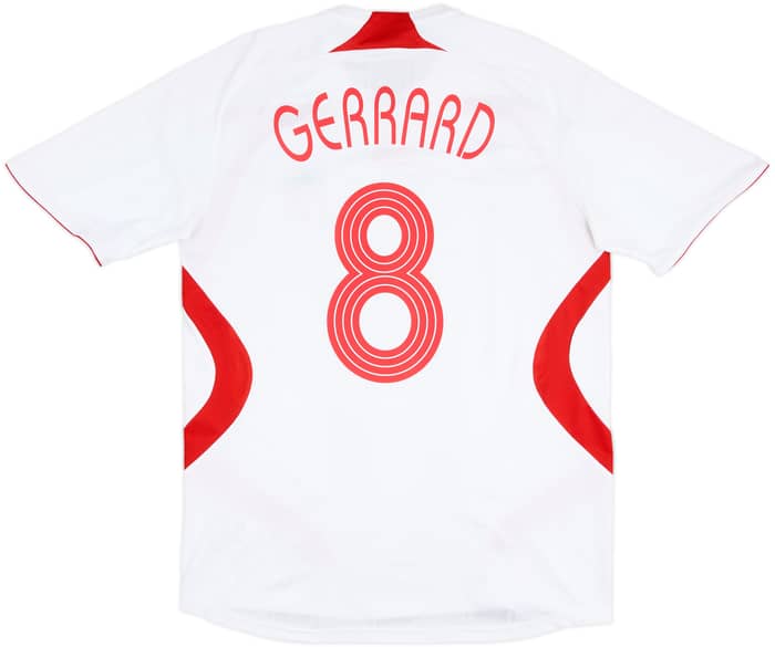 2007-08 Liverpool Away Shirt Gerrard #8 - 5/10 - (L)