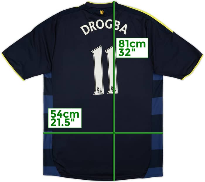 2009-10 Chelsea Away Shirt Drogba #11 - 5/10 - (L)