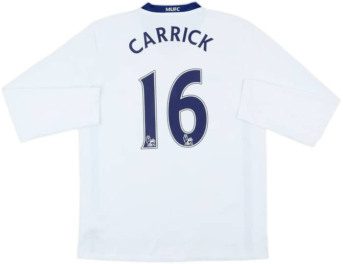 Camiseta de visitante L/S del Manchester United 2008-10 Carrick #16 - 6/10 - (M)