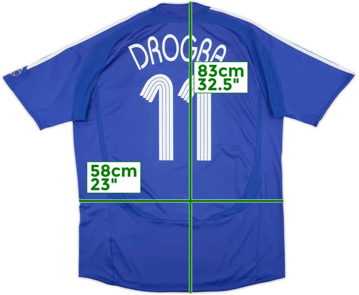 2006-08 Chelsea Home Shirt Drogba #11 - 4/10 - (XL)
