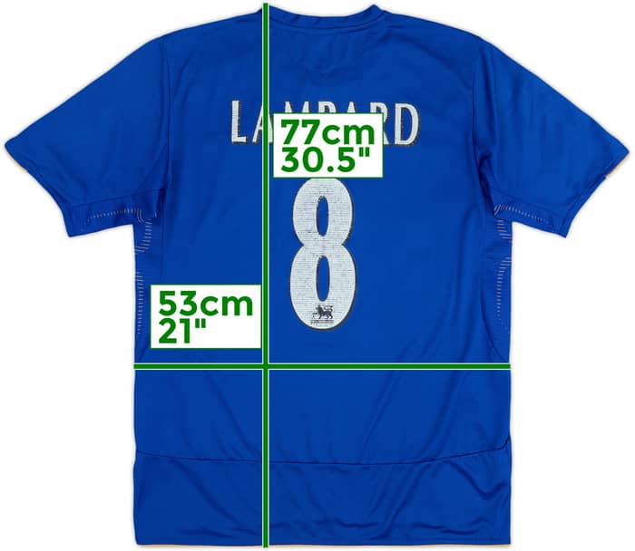 2005-06 Chelsea Centenario Camiseta Local Lampard #8 - 5/10 - (L)