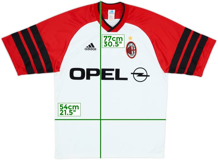 1998-00 AC Milan adidas Training Shirt - 9/10 - (M)