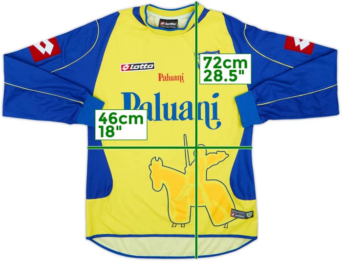2004-05 Chievo Verona Home L/S Shirt Semioli - 4/10 - (M)
