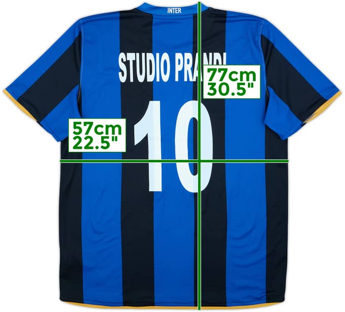 2008-09 Inter Milan Home Shirt Studio Prandi #10 - 6/10 - (L)