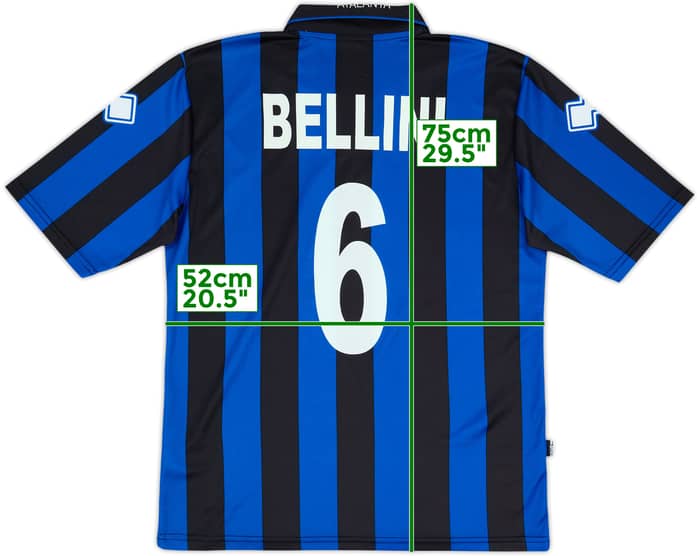 2007-08 Atalanta Home Shirt Bellini #6 - 8/10 - (L)