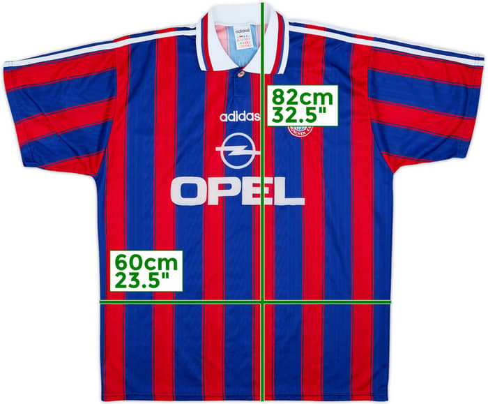 1995-97 Bayern Munich Home Shirt #3 - 6/10 - (XL)