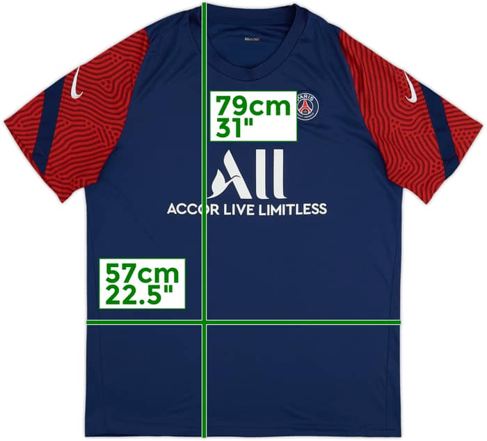 2020-21 Paris Saint-Germain Nike Training Shirt - 5/10 - (XL)