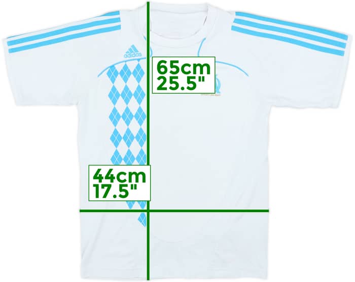 2008-09 Marseille adidas Training Shirt - 6/10 - (13-14 Years)