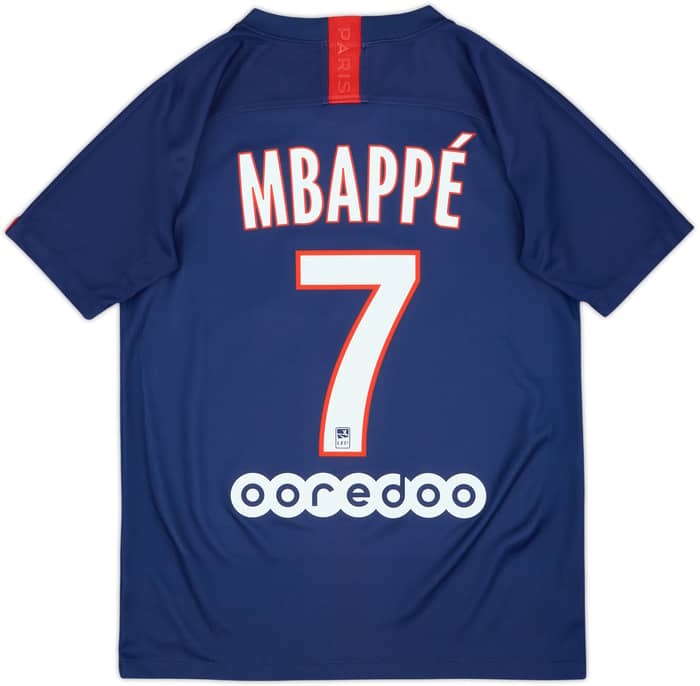 2019-20 Paris Saint-Germain Home Shirt Mbappe #7 - 8/10 - (14-16 Years)