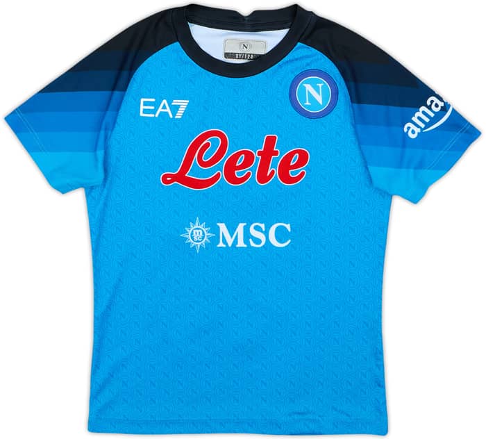 2022-23 Napoli Home Shirt Osimhen #9 - 6/10 - (7-8 Years)