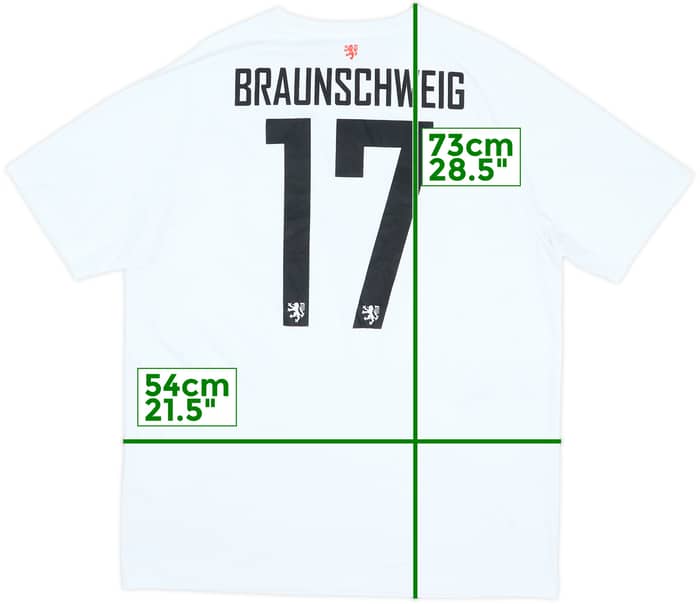 2019-20 Eintracht Braunschweig Youth Match Issue GK S/S Shirt #17