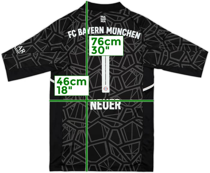 2022-23 Bayern Munich GK Shirt Neuer #1 - 10/10 - (15-16 Years)