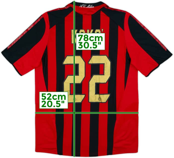 2005-06 AC Milan Home Shirt Kaka #22 - 8/10 - (M)