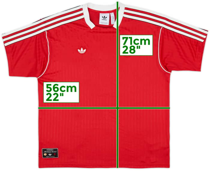 2024-25 Manchester United adidas Originals Terrace Icons Shirt - 9/10 - (M)